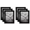 Americanflat Gallery Wall Picture Frames - Set of 6 - Picture Frame Set for Wall Decor - Plexiglass Cover - Hanging Hardware - Includes Easel - Black